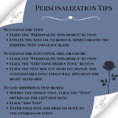 スタイリッシュなブルーの花柄モノグラムトートバッグ トートバッグ