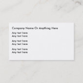 スタイリッシュなペットの世話の名刺 名刺 (裏面)