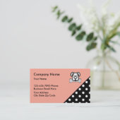 スタイリッシュなペットサービス 名刺 (スタンド正面)