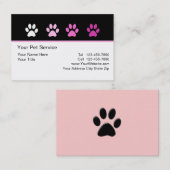 スタイリッシュなペットサービス 名刺 (正面/裏面)