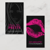 スタイリッシュなメーキャップアーティストの名刺 名刺 (正面/裏面)