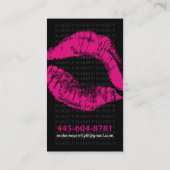スタイリッシュなメーキャップアーティストの名刺 名刺 (裏面)