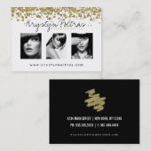 スタイリッシュなメーキャップアーティストの名刺 名刺 (正面/裏面)