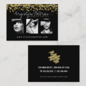 スタイリッシュなメーキャップアーティストの名刺 名刺 (正面/裏面)