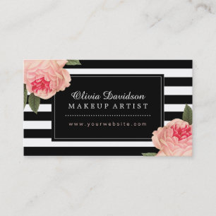 スタイリッシュなメーキャップアーティストの名刺 名刺