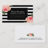 スタイリッシュなメーキャップアーティストの名刺 名刺 (正面/裏面)