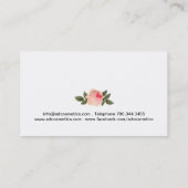 スタイリッシュなメーキャップアーティストの名刺 名刺 (裏面)