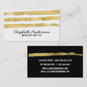 スタイリッシュなメーキャップアーティストの名刺 名刺 (正面/裏面)