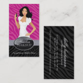 スタイリッシュなメーキャップアーティストの名刺 名刺 (正面/裏面)