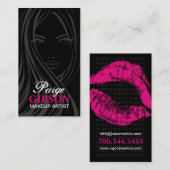 スタイリッシュなメーキャップアーティストの名刺 名刺 (正面/裏面)