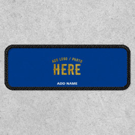 スタイリッシュなモダンカスタムコバルトブルー認証ブランド ワッペン