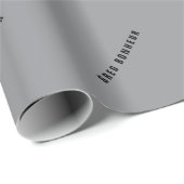 スタイリッシュなモダンデザインの名前 | グレー＆ブラック ラッピングペーパー (ロールコーナー)