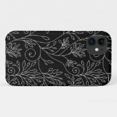 スタイリッシュなモノクロのお花のiPhone 5 ケース Case-Mate iPhoneケース (裏面(横))