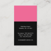 スタイリッシュなモノグラムの名刺 名刺 (裏面)