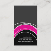 スタイリッシュなモノグラムの名刺 名刺 (裏面)