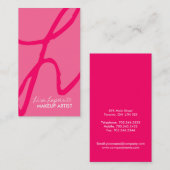 スタイリッシュなモノグラムの名刺 名刺 (正面/裏面)