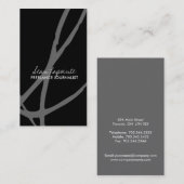 スタイリッシュなモノグラムの名刺 名刺 (正面/裏面)