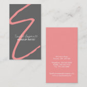 スタイリッシュなモノグラムの名刺 名刺 (正面/裏面)