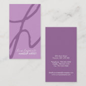 スタイリッシュなモノグラムの名刺 名刺 (正面/裏面)