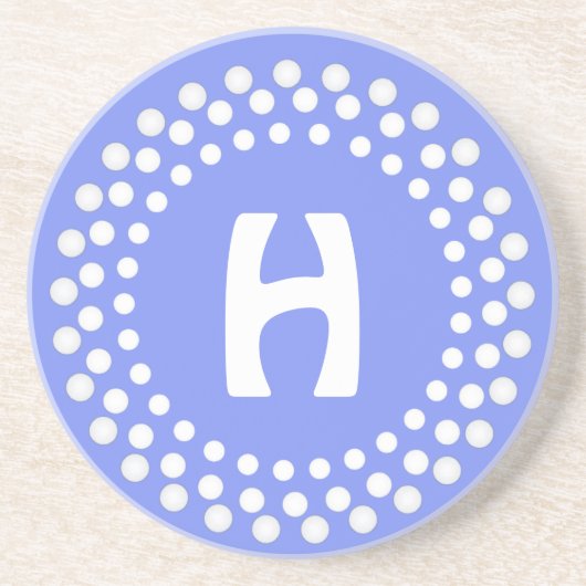 スタイリッシュなモノグラムの石のコースター コースター (正面)