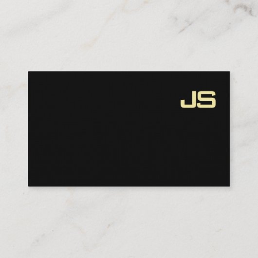 スタイリッシュなモノグラムの金ゴールドの一見のデザインの平野の贅沢 名刺 (裏面)