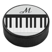 スタイリッシュなモノグラム・ミュージック柄 ピアノ鍵盤 アイスホッケーパック (3/4)