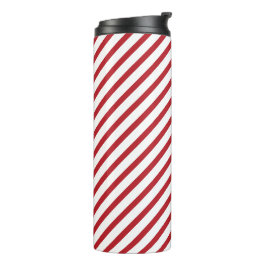 スタイリッシュなレッドホワイトストライプ サーモタンブラー for Styli タンブラー