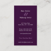 スタイリッシュなレトロの名刺 名刺 (裏面)