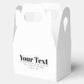 スタイリッシュなレトロモダン テキスト | 黒と白 フェイバーボックス (オープン)