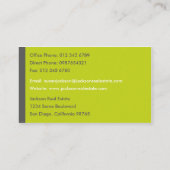 スタイリッシュな不動産仲介業者の名刺 名刺 (裏面)