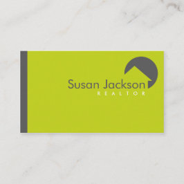 スタイリッシュな不動産仲介業者の名刺 名刺