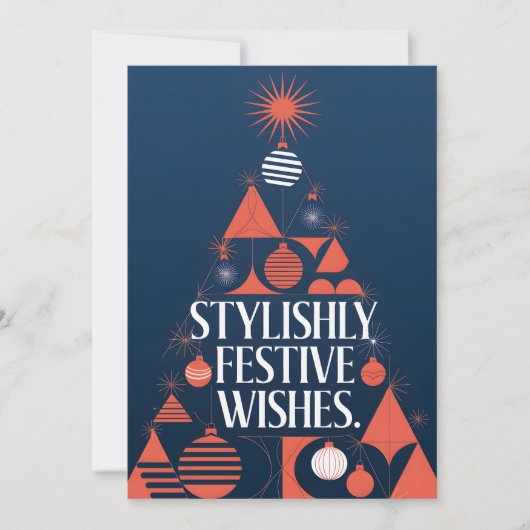 スタイリッシュな休日 – クリスマスカード (正面)