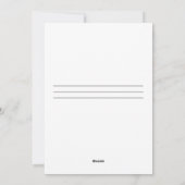 スタイリッシュな休日 – クリスマスカード (裏面)