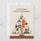 スタイリッシュな休日 – クリスマスカード (正面)
