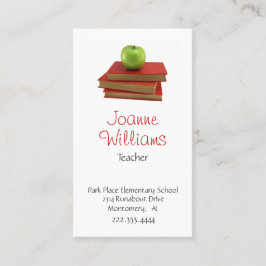 スタイリッシュな先生の名刺 予約カード