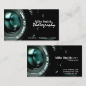 スタイリッシュな写真撮影の倍のサイドビジネスカード 名刺 (正面/裏面)