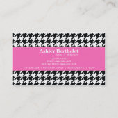 スタイリッシュな千鳥格子の 名刺 (裏面)