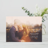 スタイリッシュな原稿及び矢の完全な写真の保存日付 セーブザデート (スタンド正面)