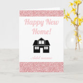 スタイリッシュな名入れ新生活お祝いカード カード (黄色い花)