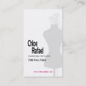 スタイリッシュな名刺"ファッションスタイリスト" 名刺 (裏面)