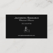 スタイリッシュな名刺-万能"ピアニストIつ" 名刺 (裏面)