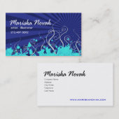 スタイリッシュな名刺(万能) - "地平線" 名刺 (正面/裏面)