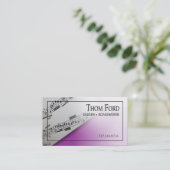 スタイリッシュな名刺-万能"楽譜" 名刺 (スタンド正面)