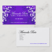 スタイリッシュな名刺(万能) - "通り" 名刺 (正面/裏面)