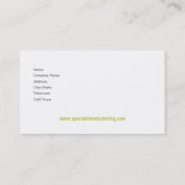 スタイリッシュな名刺(万能) - "Barolo " 名刺 (裏面)