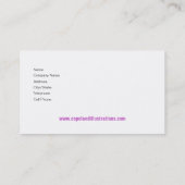 スタイリッシュな名刺(万能) - "Barolo " 名刺 (裏面)