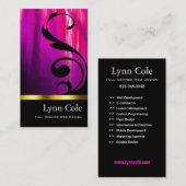 スタイリッシュな名刺(万能) - "Lumina " 名刺 (正面/裏面)