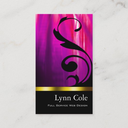 スタイリッシュな名刺(万能) - "Lumina " 名刺 (正面)