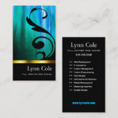 スタイリッシュな名刺(万能) - "Lumina " 名刺 (正面/裏面)