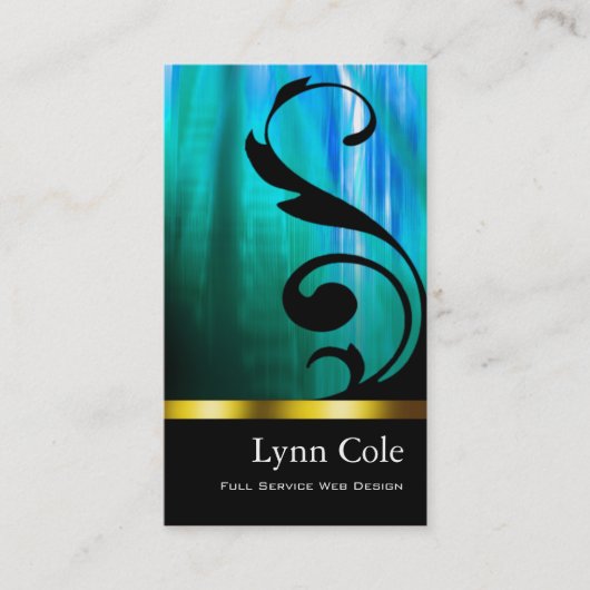 スタイリッシュな名刺(万能) - "Lumina " 名刺 (正面)